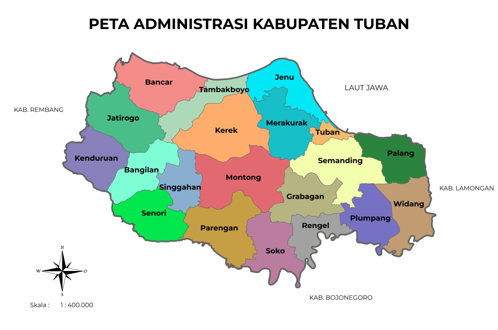 Peta Kabupaten Tuban
